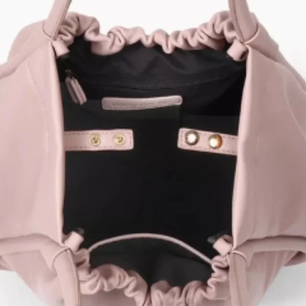 Lulu Dharma Gathered Tote pink
